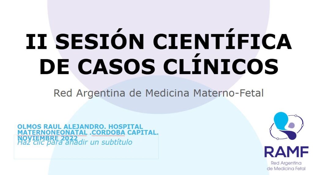 CHAOS CASO CLINICO MEDICINA MATERNO FETAL ARGENTINA