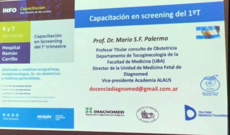 Capacitación en Screening del 1er Trim en SMA 1